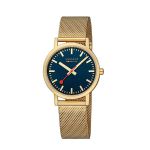 Đồng Hồ Unisex Mondaine Classic Deep Ocean Blue Golden A660.30314.40SBM Màu Vàng Xanh