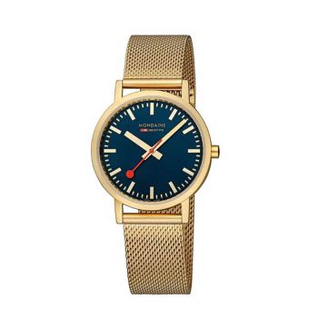 Đồng Hồ Unisex Mondaine Classic Deep Ocean Blue Golden A660.30314.40SBM Màu Vàng Xanh