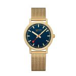 Đồng Hồ Unisex Mondaine Classic Deep Ocean Blue Golden A660.30314.40SBM Màu Vàng Xanh