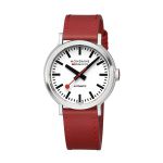 Đồng Hồ Nam Mondaine Original Automatic Red Leather MST.4161B.LC Màu Đỏ Bạc