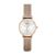 Đồng Hồ Nữ Emporio Armani Women's Two-Hand Rose Gold-Tone Stainless Steel Watch AR1956 Màu Vàng Hồng