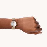 Đồng Hồ Nữ Emporio Armani Women's Two-Hand Rose Gold-Tone Stainless Steel Watch AR1956 Màu Vàng Hồng