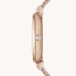 Đồng Hồ Nữ Emporio Armani Women's Two-Hand Rose Gold-Tone Stainless Steel Watch AR1956 Màu Vàng Hồng