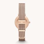 Đồng Hồ Nữ Emporio Armani Women's Two-Hand Rose Gold-Tone Stainless Steel Watch AR1956 Màu Vàng Hồng