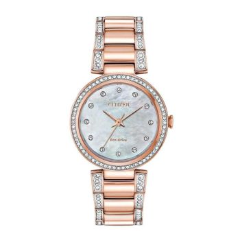 Đồng Hồ Nữ Citizen Eco-Drive EM0843-51D Màu Vàng Hồng
