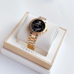 Đồng Hồ Nữ Versace Greca Lady Quartz Black Dial Ladies Watch VE2K00721 Màu Vàng Gold