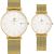 Đồng Hồ Đôi Le Chateau L16.192.04.5.2 - L16.192.04.5.1 Màu Vàng Gold