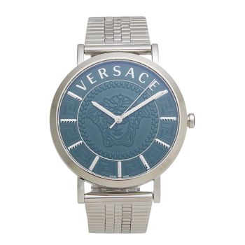 Đồng Hồ Nam Versace V- Essential Màu Bạc Mặt Xanh 40mm