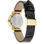 Đồng Hồ Nữ Versace Greca Logo Monogram Leather Watch 27mm Màu Đen Vàng