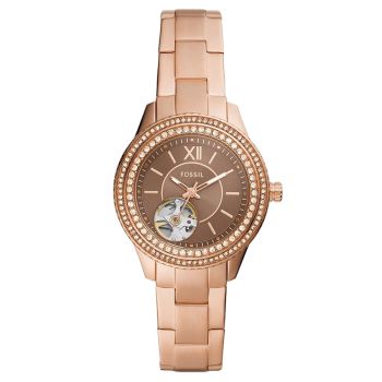 Đồng Hồ Nữ Fossil Stella ME3211 Dây Thép Không Gỉ Màu Vàng Hồng