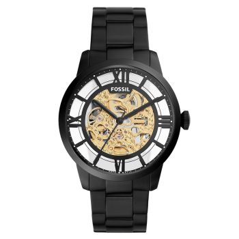 Đồng Hồ Nam Fossil 44mm Townsman ME3197 Dây Thép Không Gỉ Màu Đen