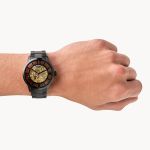 Đồng Hồ Nam Fossil 44mm Townsman ME3197 Dây Thép Không Gỉ Màu Đen