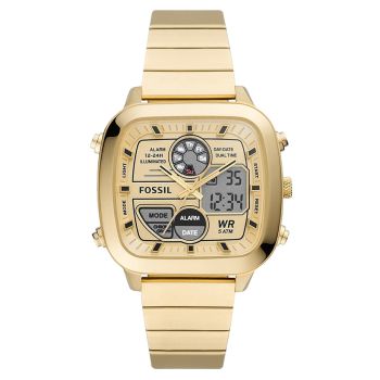 Đồng Hồ Nam Fossil Dây Thép Không Gỉ FS5889 Màu Vàng