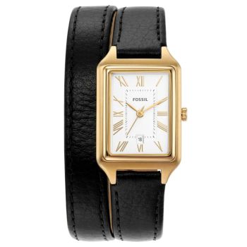 Đồng Hồ Nữ Fossil Raquel ES5235 Dây Da Màu Đen