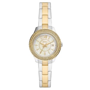 Đồng Hồ Nữ Fossil Stella ES5138 Dây Thép Không Gỉ Màu Vàng Bạc