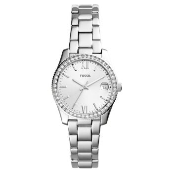 Đồng Hồ Nữ Fossil Scarlette Mini Dây Thép Không Gỉ ES4317 Màu Bạc