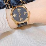 Đồng Hồ Nữ Gucci G-Timeless YA1264055, 38mm Màu Đen Vàng