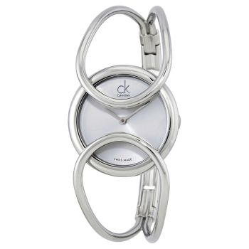 Đồng Hồ Nữ Calvin Klein Inclined Silver Dial Bangle Ladies K4C2M116 Màu Bạc