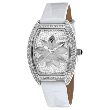 Đồng Hồ Nữ Christian Van Sant Lotus Quartz White Dial Ladies Watch CV4851 Màu Trắng Bạc