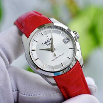Đồng Hồ Nữ Tissot Couturier Powermatic 80 T035.207.16.031.01 (T0352071603101) Màu Đỏ Trắng