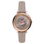 Đồng Hồ Nữ Fossil Jacqueline Solar Dây Da ES5091 Màu Xám