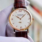 Đồng Hồ Nam Montblanc Star Classique 107309 Màu Nâu Trắng