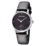 Đồng Hồ Nữ Calvin Klein Women CK K9H2Y1C1 Established 32mm Black Dial Leather Watch Màu Đen