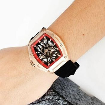 Đồng Hồ Nam Christian Van Sant Odyssey Automatic Black Dial Men's Watch CV6194B Màu Đen Phối Vàng Hồng