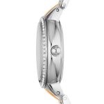 Đồng Hồ Nữ Fossil Virginia Dây Thép Không Gỉ ES3405 Màu Bạc Phối Vàng Hồng