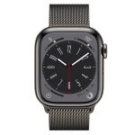 Đồng Hồ Thông Minh Apple Watch S8 LTE 41mm Dây Thép Màu Đen
