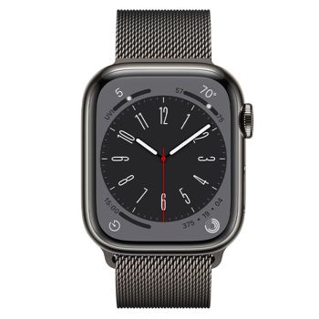 Đồng Hồ Thông Minh Apple Watch S8 LTE 41mm Dây Thép Màu Đen
