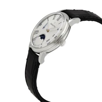 Đồng Hồ Nữ Zenith Elite Lady Automatic Moonphase Silver Dial Ladies Watch 03.2330.692/02.C714 Màu Đen Trắng