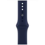 Đồng Hồ Thông Minh Apple Watch S6 LTE 40mm Viền Thép Dây Silicone Màu Xanh Dương