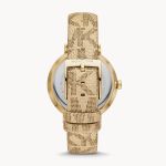 Đồng Hồ Nữ Michael Kors Addyson Three-Hand Metallic Gold PVC Watch MK2952 Màu Vàng
