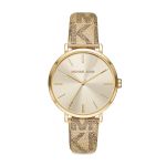 Đồng Hồ Nữ Michael Kors Addyson Three-Hand Metallic Gold PVC Watch MK2952 Màu Vàng