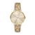 Đồng Hồ Nữ Michael Kors Addyson Three-Hand Metallic Gold PVC Watch MK2952 Màu Vàng