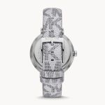 Đồng Hồ Nữ Michael Kors Addyson Three-Hand Metallic Silver PVC Watch MK2951 Màu Xám Trắng