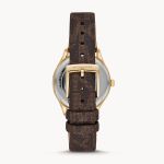 Đồng Hồ Nữ Michael Kors Women's Jaycie Three-Hand Brown Leather Watch MK2862 Màu Nâu Vàng