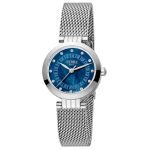 Đồng Hồ Nữ Ferre Milano FM1L166M0011 Montre Blue Dial Quartz Ladies Watch Màu Bạc