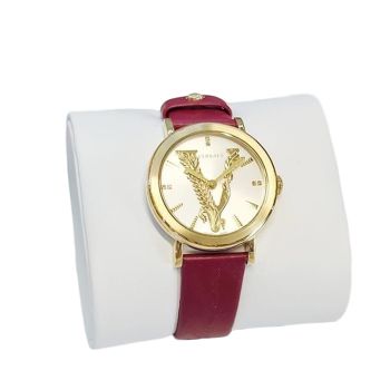 Đồng Hồ Nữ Versace Virtus Diamond 36mm Màu Đỏ Tía