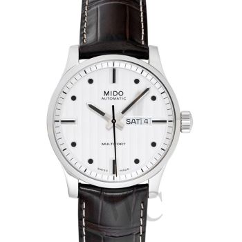 Đồng Hồ Nam Mido Multifort Automatic Silver Dial M005.430.16.031.80 Màu Nâu Đen