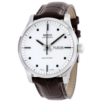 Đồng Hồ Nam Mido Multifort Automatic Silver Dial M005.430.16.031.80 Màu Nâu Đen