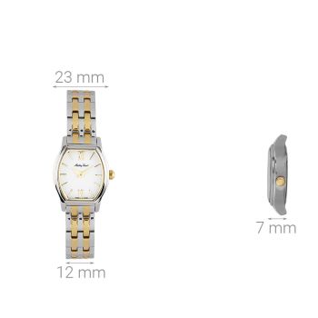 Đồng Hồ Nữ Mathey Tissot 23 mm D104PYI Màu Vàng - Bạc