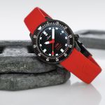Đồng Hồ Nam Sinn Uhren Diving Watch U50 S Art-Nr. 1050.020 Màu Đen Đỏ