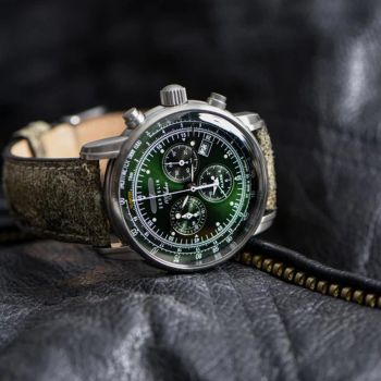 Đồng Hồ Nam Zeppelin 100 Jahre Zeppelin ED. 1 86804 Màu Xanh Bạc