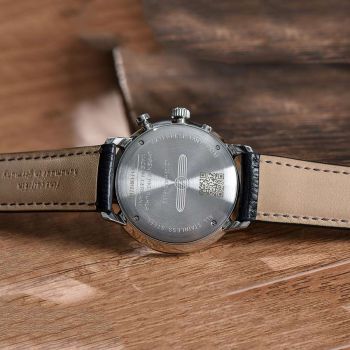 Đồng Hồ Nam Zeppelin LZ 129 Hindenburg Moondphase 70361 Màu Đen Bạc