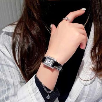 Đồng Hồ Nữ Royal Crown 6306-ST Màu Đen