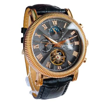 Đồng Hồ Nam Heritor Automatic Winston HERHR5201 Màu Đen Phối Vàng Hồng