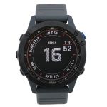 Đồng Hồ Thông Minh Garmin Fenix 6 Pro Solar Dây Silicone Màu Xám