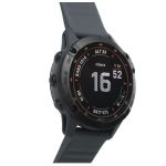 Đồng Hồ Thông Minh Garmin Fenix 6 Pro Solar Dây Silicone Màu Xám